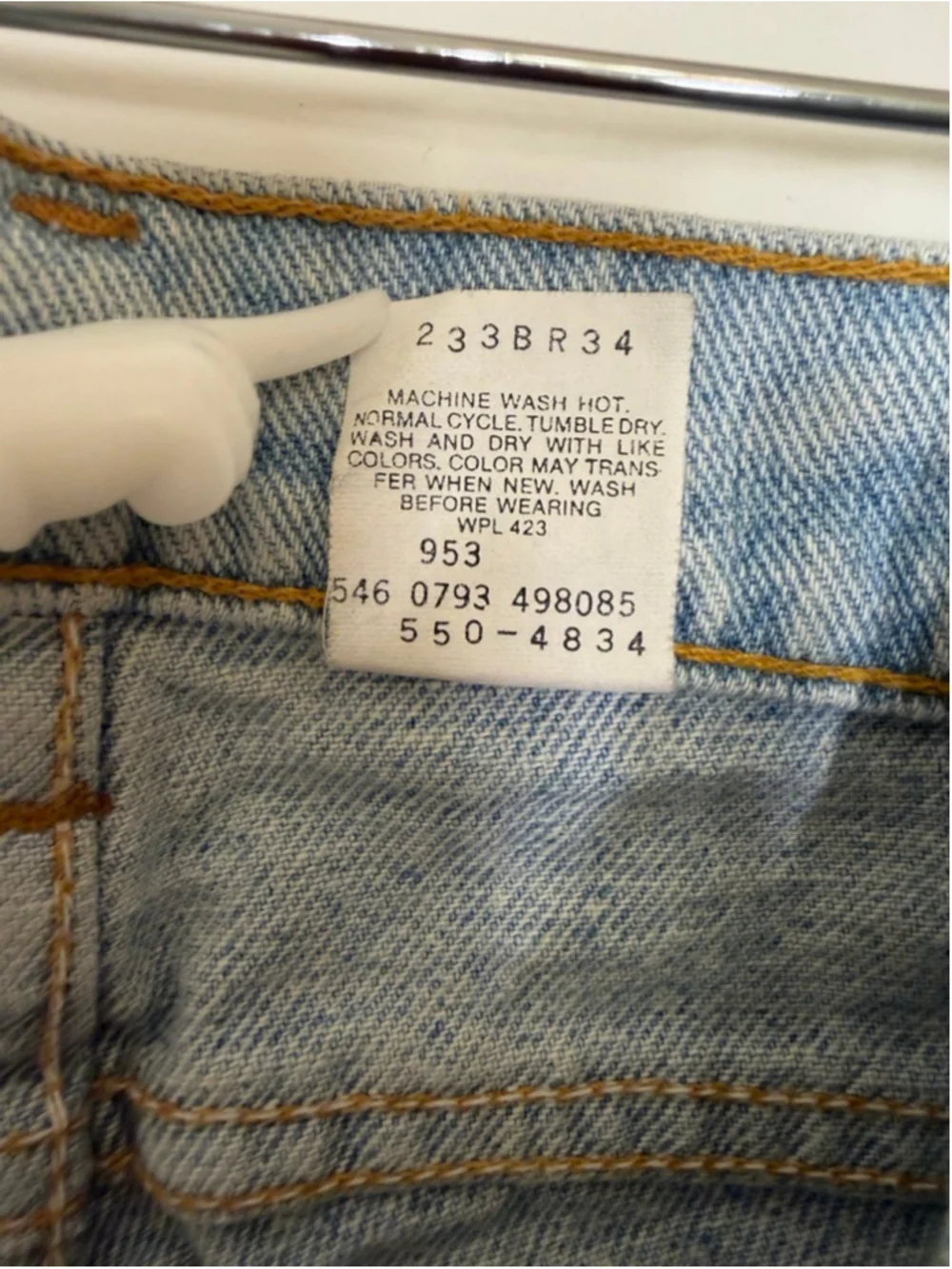 Levi’s 550 Relaxed Fit Jeans USA Made Men 40x30 Light Wash Denim Vintage Cotton